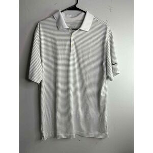 Striped Nike Golf Polo Shirt Standard Dri Fit Size large